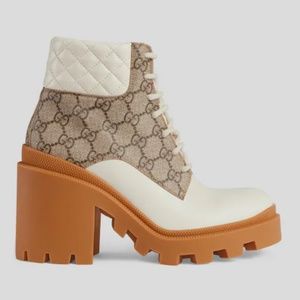 Size 10 Women’s Cream Gucci Boots